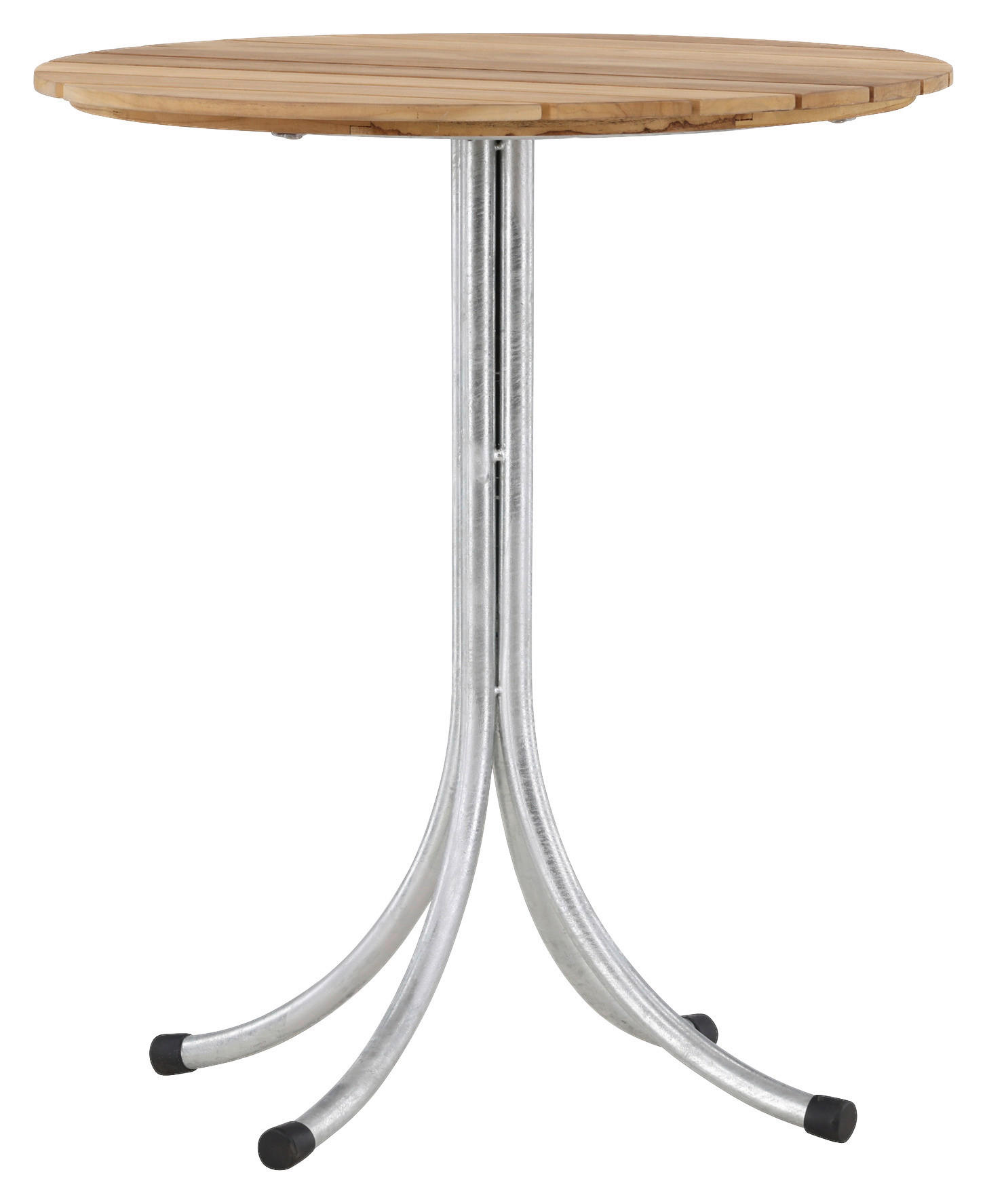 UTEBORD trä, metall  - teakfärg/silver, Klassisk, metall/trä (65/65/75cm) - Gardenson