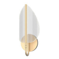 LED-WANDLEUCHTE 37,1/17,8 cm    - Messingfarben, KONVENTIONELL, Kunststoff/Metall (37,1/17,8cm) - Elstead Lighting