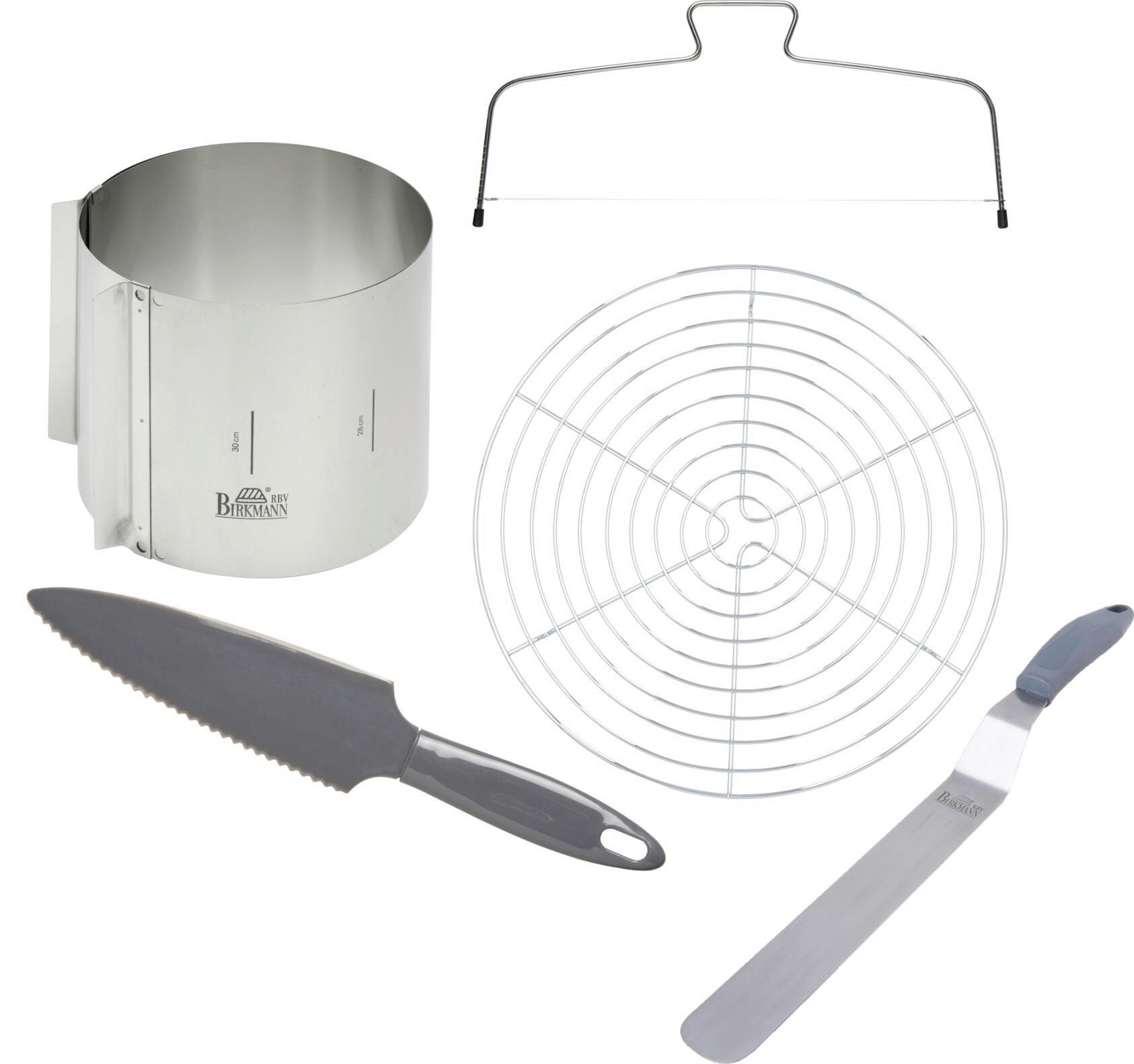 BACKSET - Anthrazit/Silberfarben, KONVENTIONELL, Kunststoff/Metall - Birkmann