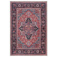 FLACHWEBETEPPICH 80/150 cm Hebden Washable Rot  - Rot, Basics, Textil (80/150cm)