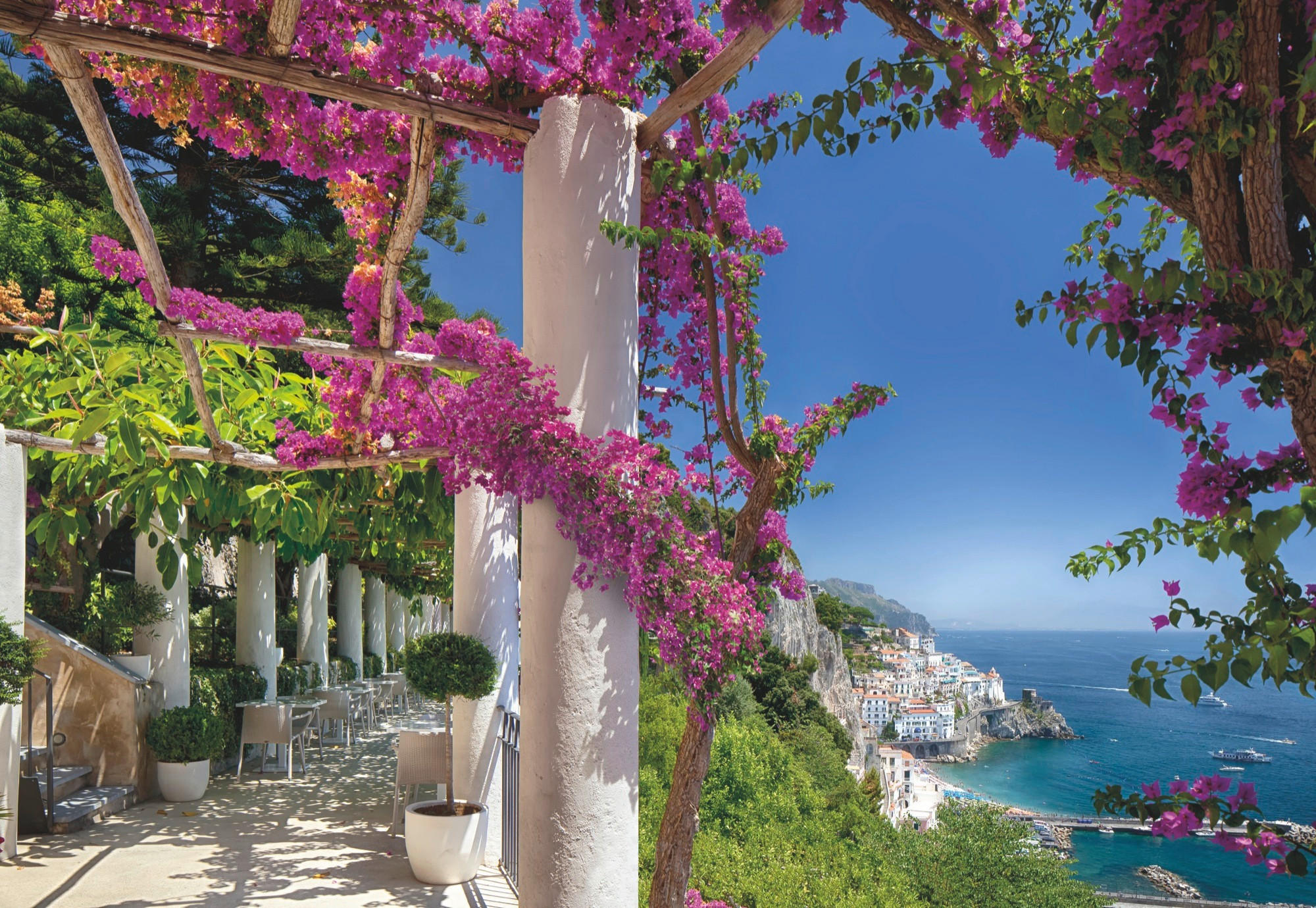Komar Fototapete Amalfi Mehrfarbig 368x254 cm