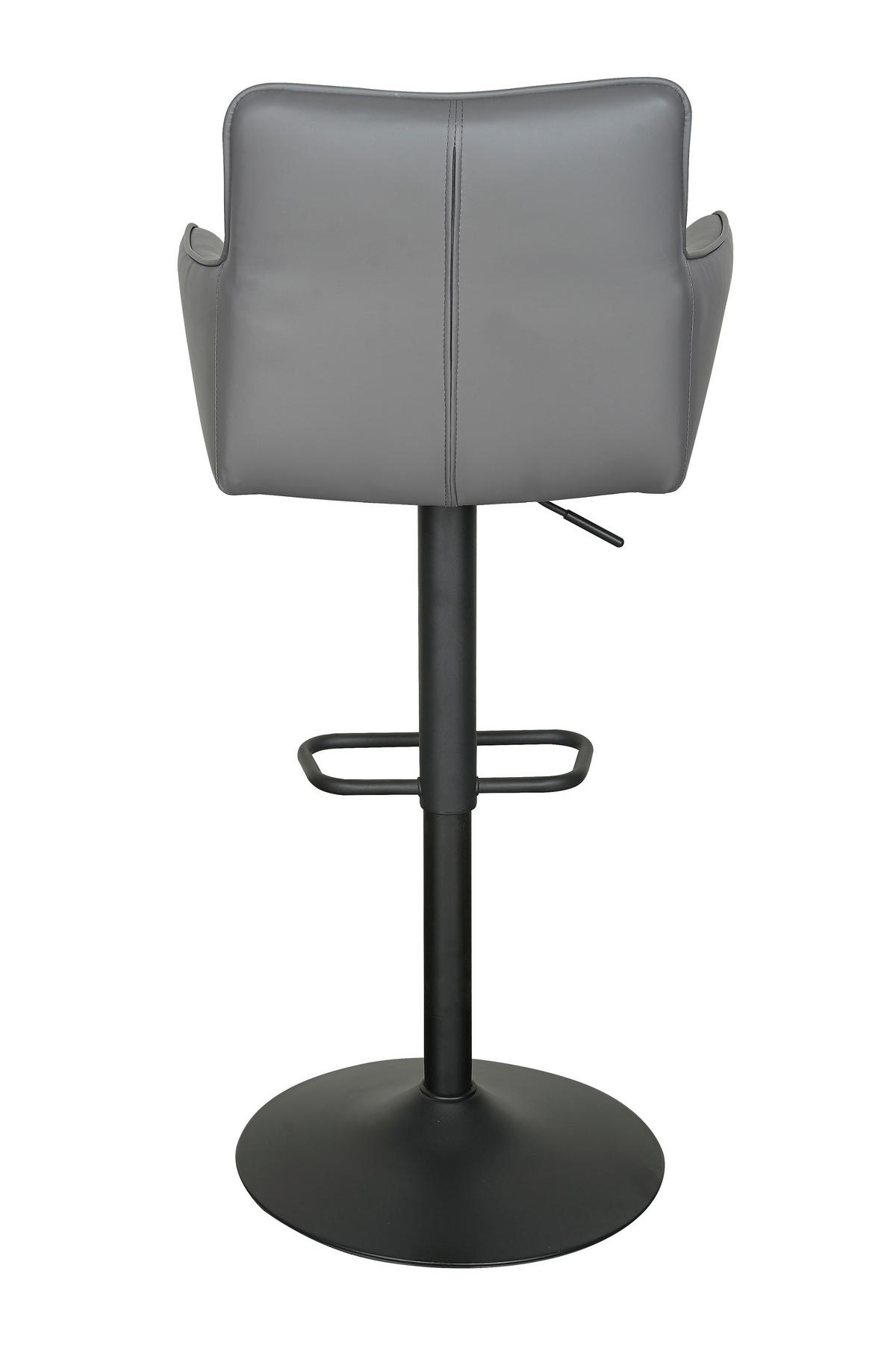 BARHOCKER in Grau, Schwarz  - Schwarz/Grau, MODERN, Textil/Metall (54,5/91/113/51,5cm) - Livetastic