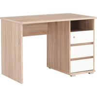RADNI STO  bela, sonoma hrast   - sonoma hrast/bela, Konvencionalno, pločasti materijal (110/65/75cm) - Xora