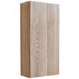 HÄNGESCHRANK 30/64/15 cm  - Eichefarben, Design, Glas/Holzwerkstoff (30/64/15cm) - Novel