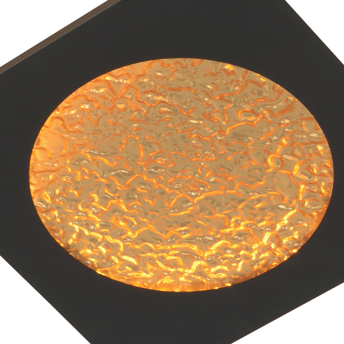 APLICĂ DE PERETE CU LED - auriu/negru, Design, plastic/metal (28/28/4cm)