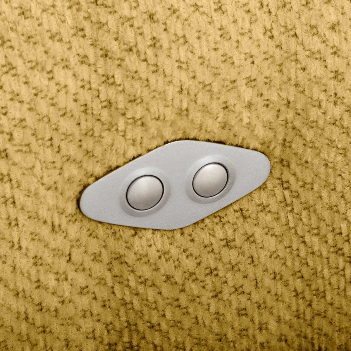 ECKSOFA  Webstoff Senfgelb  - Senfgelb/Schwarz, Design, Kunststoff/Textil (274/177cm) - Livetastic