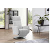 RELAXSESSEL KOBRA V Flachgewebe    - Chromfarben/Hellgrau, KONVENTIONELL, Textil/Metall (71/110/82cm) - Sit & More