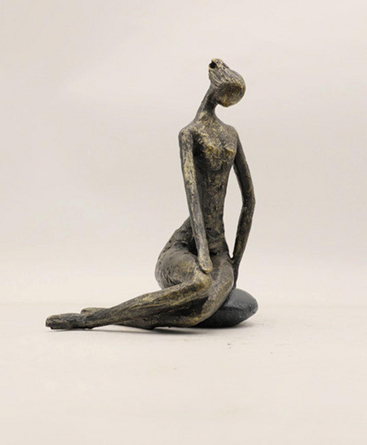 FIGÚRKA – ŽENA - čierny chróm, Basics, plast (14/11.8/21.3cm)