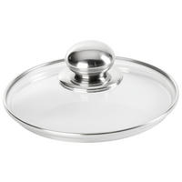 POKLOPAC ZA ŠERPU  16 cm   - prozirna/boja nerđajućeg čelika, Osnovno, staklo/metal (16cm) - Homeware Profession.