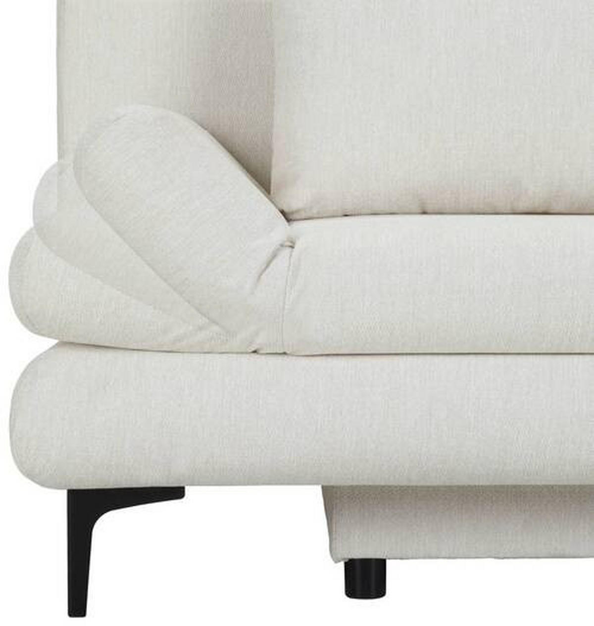 BÄDDSOFFA i flatväv vit  - vit/svart, Modern, textil (191/42-76/86cm) - MID.YOU