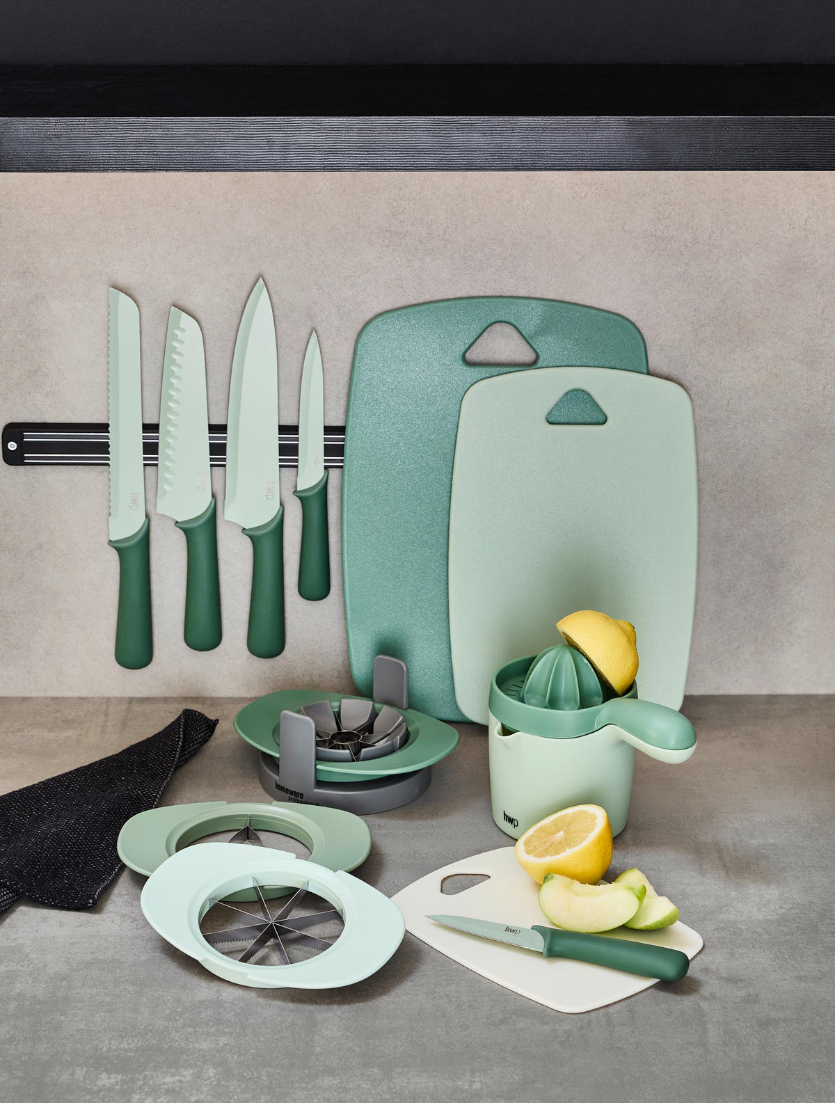 APFELTEILER  - Petrol/Creme, Basics, Kunststoff/Metall - Homeware Profession.