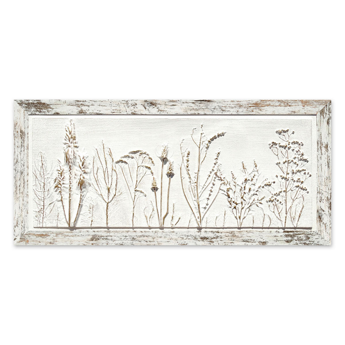 ÖLGEMÄLDE Pflanzen 120/55 cm  - Goldfarben/Naturfarben, Trend, Holzwerkstoff/Kunststoff (120/55cm) - Monee