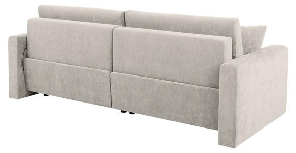 2-SITZER-SOFA in Chenille Creme  - Creme/Schwarz, KONVENTIONELL, Kunststoff/Textil (233/90/110cm) - Carryhome