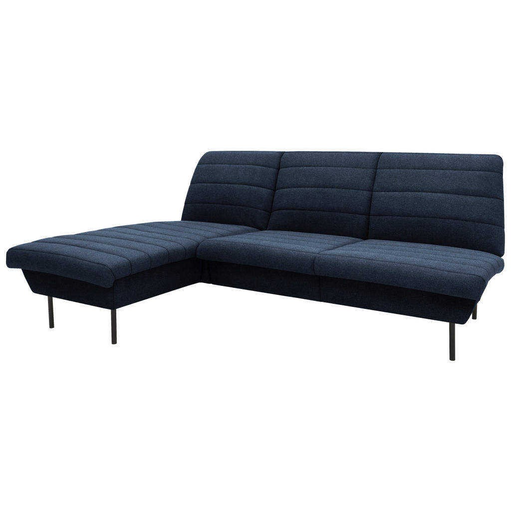 Thumbnail - Looks by W.Joop Ecksofa Looks IX, Blau, Textil, Uni, 2-Sitzer, nicht einzeln stellbar, L-Form, Ottomane links, 214x168 c...
