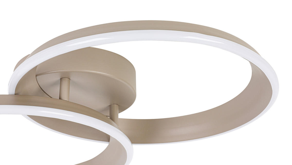 Plafonieră Cu Led 30 W    53,5/33/9,3 cm  - nisipiu, Design, plastic/metal (53,5/33/9,3cm) - Dieter Knoll