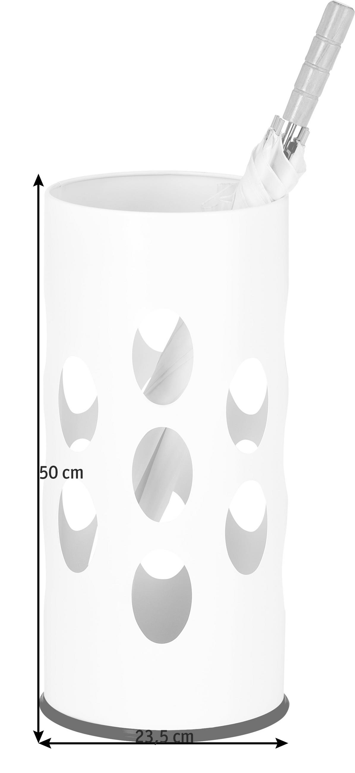 STOJALO ZA DEŽNIKE - bela, Design, kovina (23,50/50/23,50cm) - Boxxx