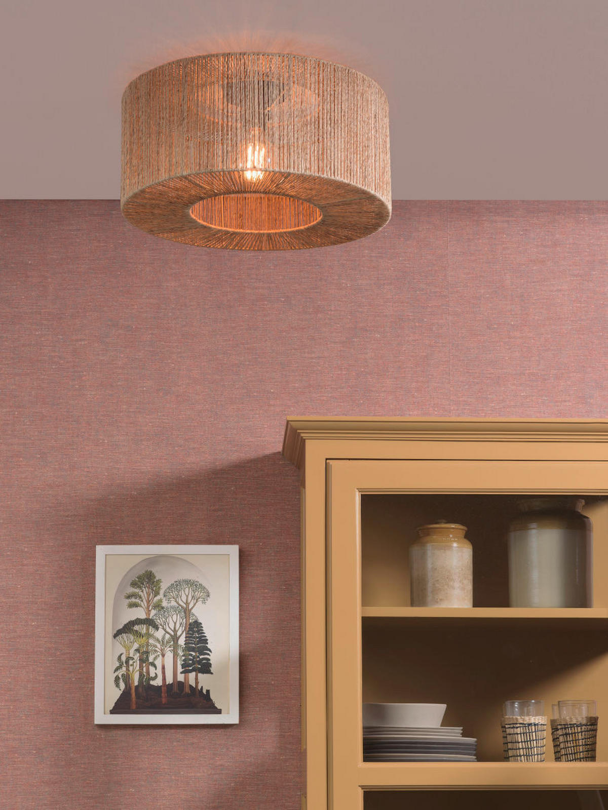 TAKLAMPA GOOD&MOJO  50/22 cm  - naturfärgad, Trend (50/22cm) - Good & Mojo