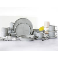 KOMPLETT SERVIS Chef Collection Grau 30 delar  - ljusgrå, Basics, keramik (41/32/29cm) - Creatable