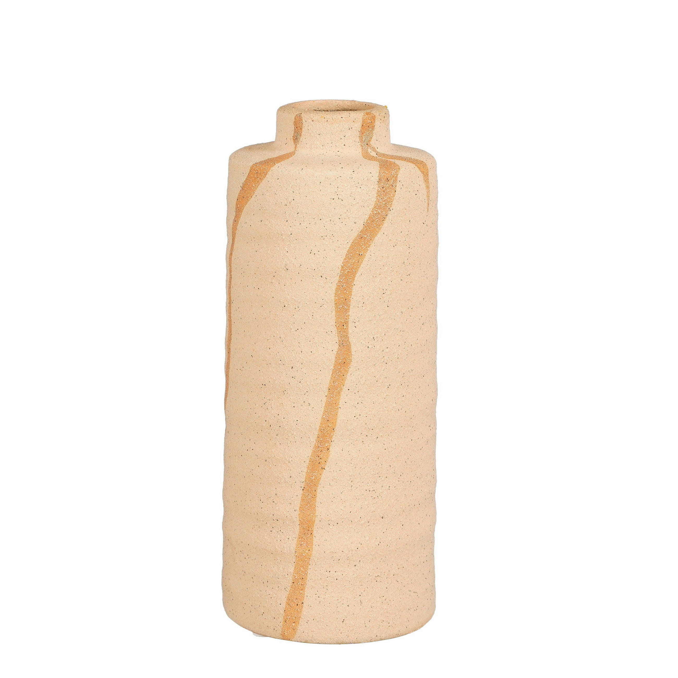 VAZA  keramika  - bež, Basics, keramika (9.5/9.5/21cm)