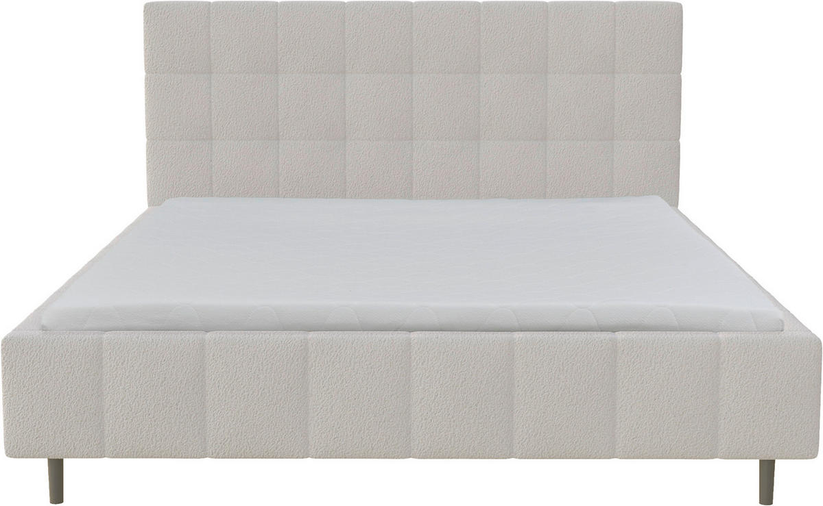 ČALÚNENÁ POSTEĽ, 140/200 cm, prírodná farba - čierna/prírodná farba, Modern, drevo/textil (140/200cm) - MID.YOU