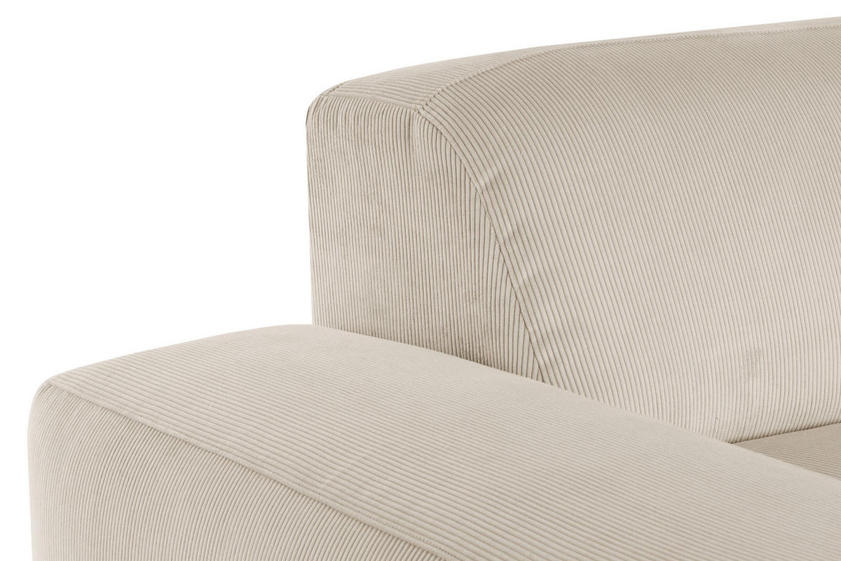 HÖRNSOFFA i manchester beige  - beige/svart, Design, textil/plast (200/304cm) - MID.YOU