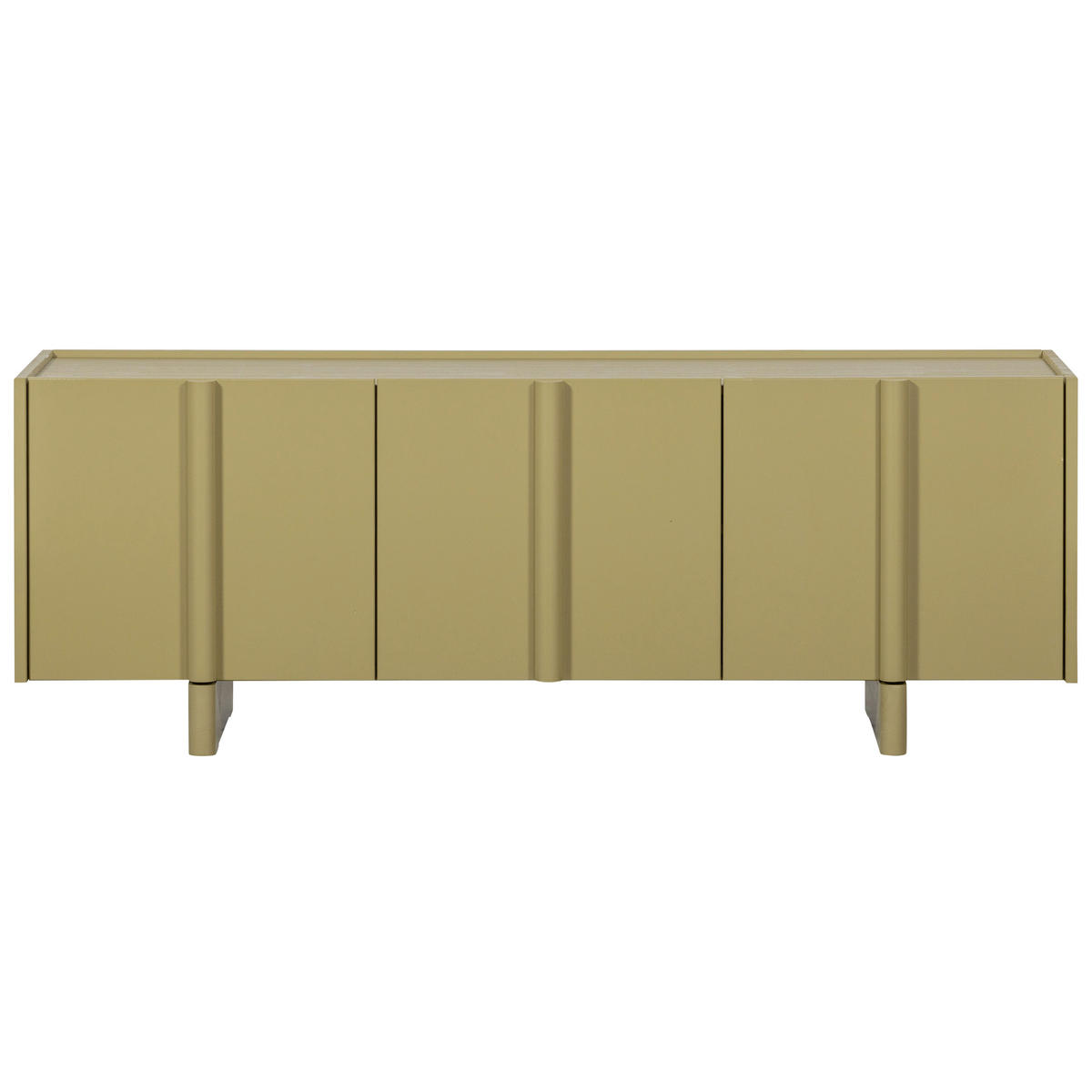 LOWBOARD Basu 152/53/46 cm   - Grün, Design, Holz (152/53/46cm) - Livetastic