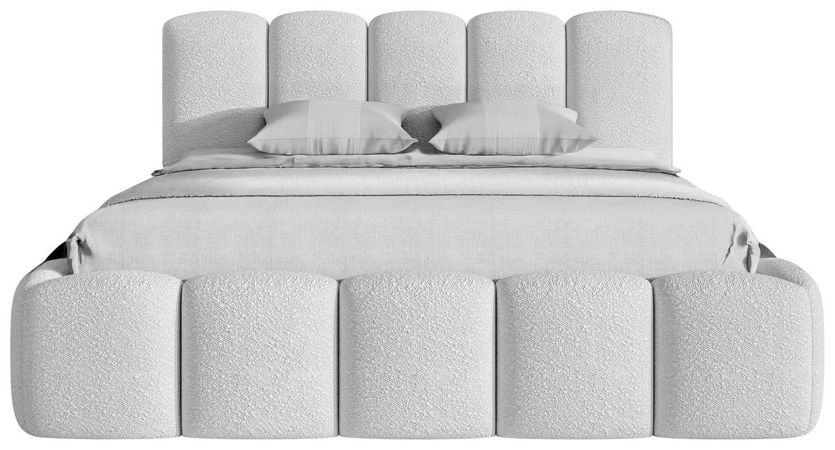 ČALÚNENÁ POSTEĽ, 180/200 cm, piesková - piesková, Modern, drevo/textil (180/200cm) - Livetastic