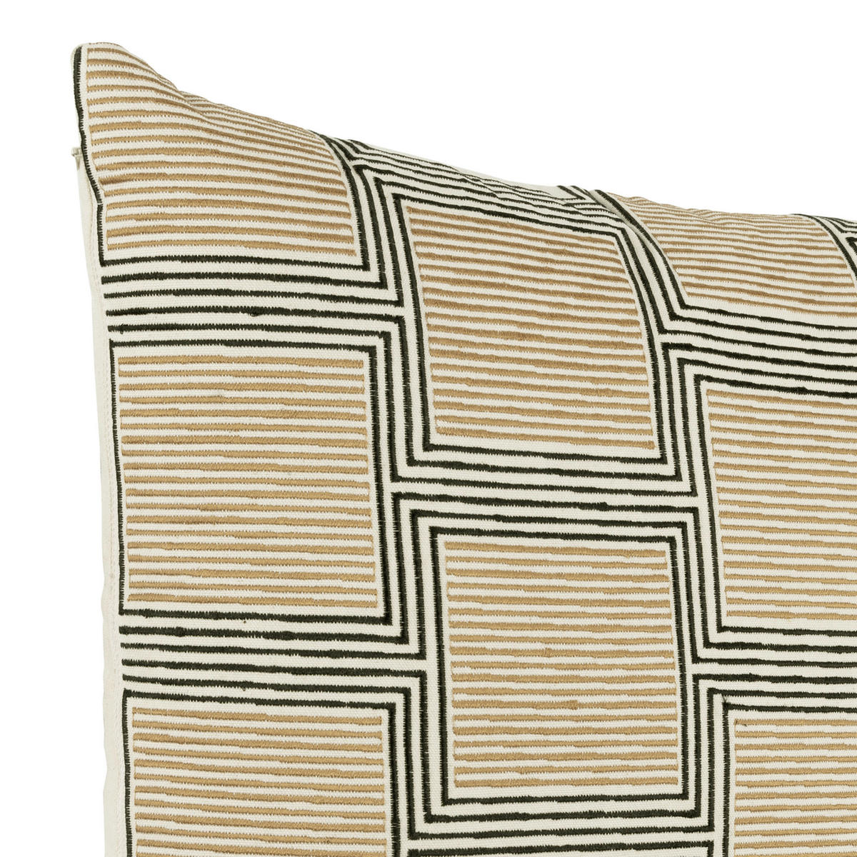 ZIERKISSEN  45/45 cm   - Creme/Schwarz, Basics, Textil (45/45cm) - Eglo