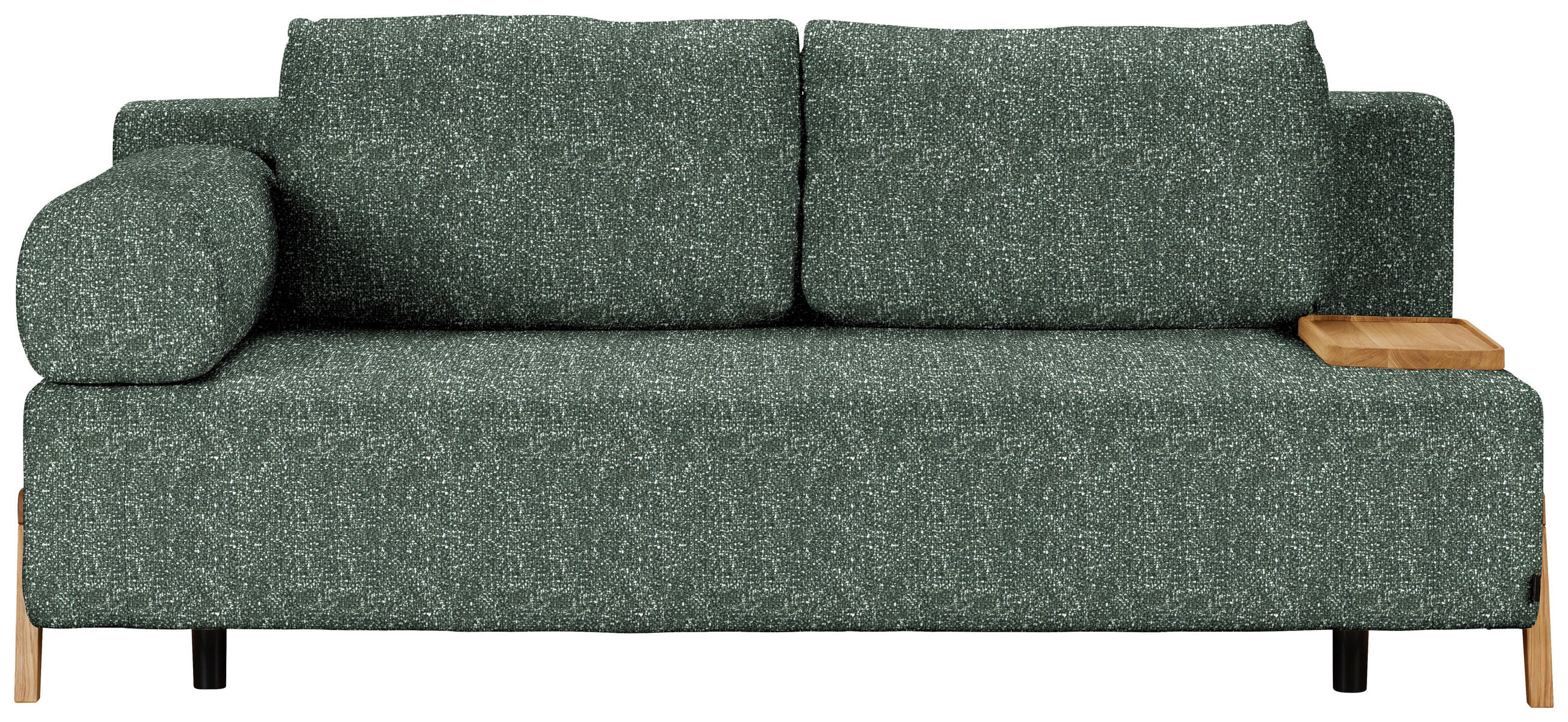 SCHLAFSOFA Holz, Textil Grün  - Naturfarben/Grün, Design, Holz/Textil (211/88/102cm) - Niels Andersson