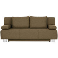 ZOFA S POSTELJNO FUNKCIJO,  svetlo zelena tekstil  - barve kroma/svetlo zelena, Design, kovina/tekstil (197/88/89cm) - Xora