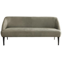 SITZBANK in Textil Hellgrün  - Schwarz/Hellgrün, KONVENTIONELL, Textil/Metall (177/85/72cm) - Moderano