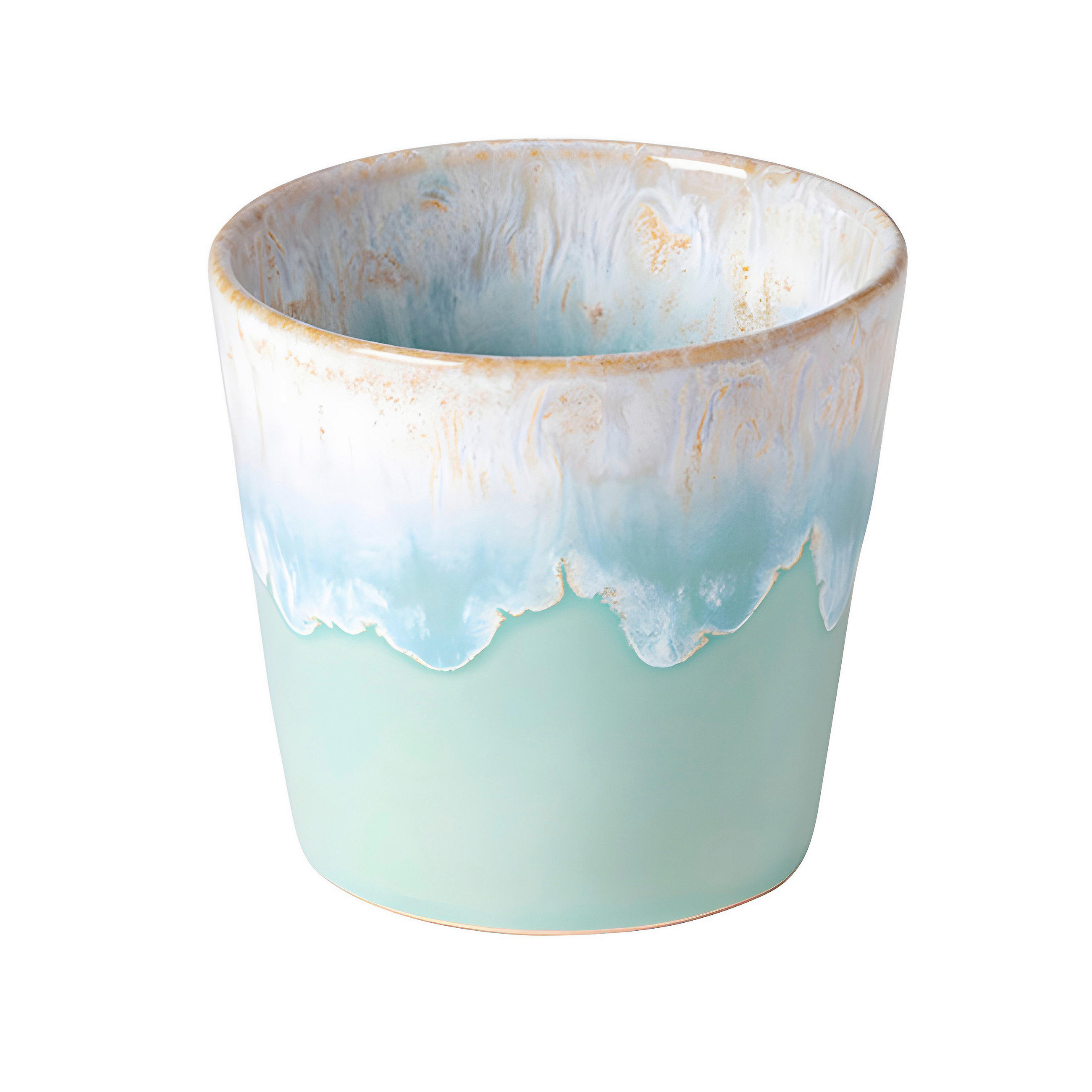 Thumbnail - Costa Nova Espressotassenset Grespresso, Türkis, Weiß Hochglanz, Keramik, 12-teilig, 80 ml, Handmade in Europe, Kaffee &...