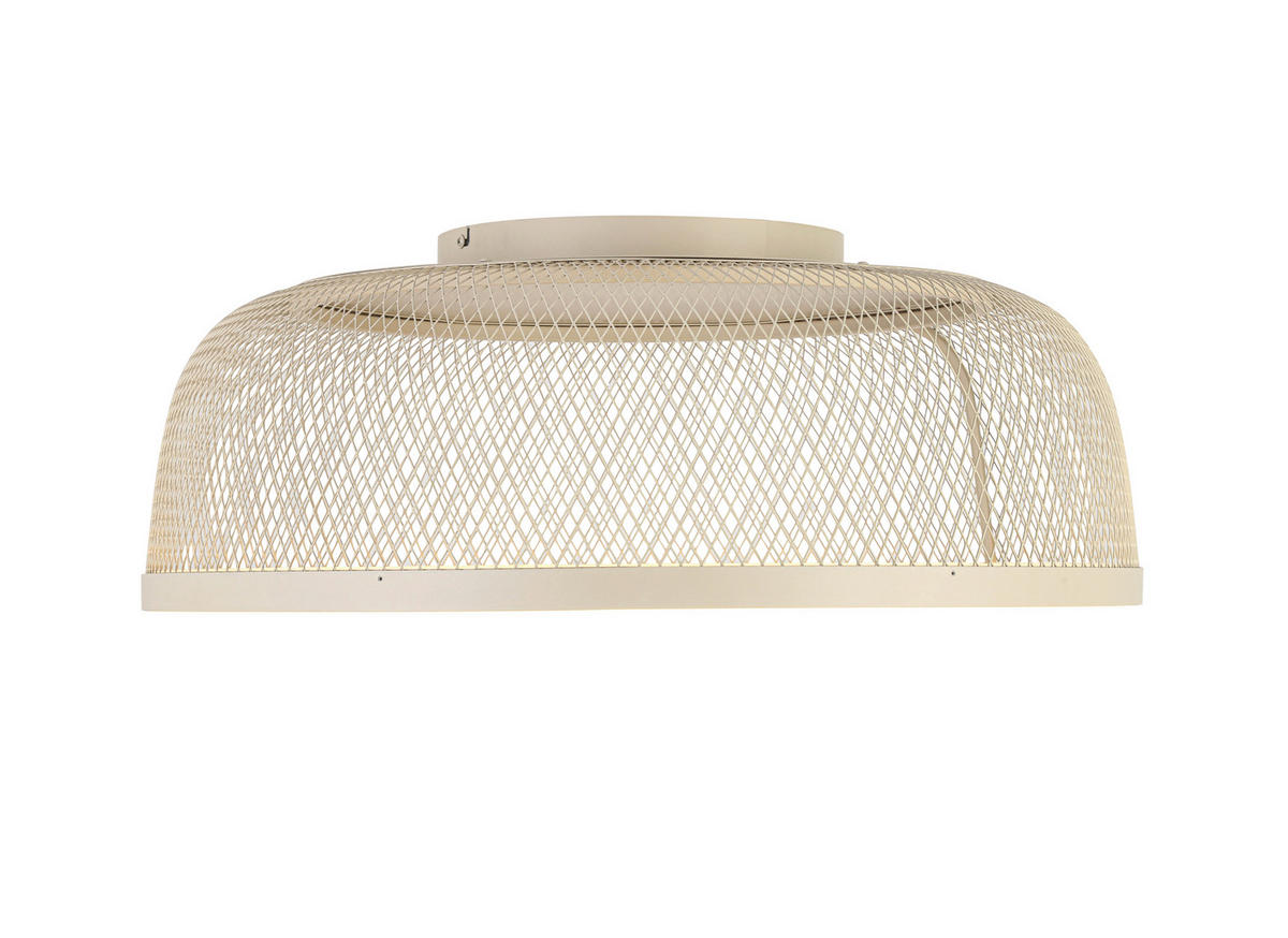 LED-DECKENLEUCHTE 50 W  60,5/23,5 cm    - Sandfarben, Design, Kunststoff/Metall (60,5/23,5cm) - Novel