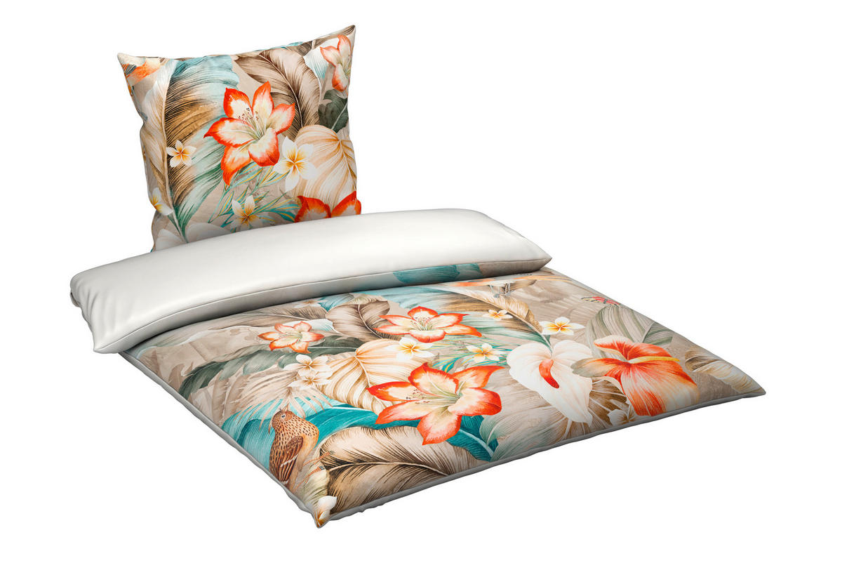 WENDEBETTWÄSCHE Satin 155/220 cm  - Multicolor, Textil (155/220cm) - Novel