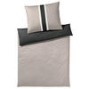 OBOJESTRANSKA POSTELJNINA SIGNATURE 200/200 cm mako saten barve grafita, bež  - barve grafita/bež, Konvencionalno, tekstil/naravni materiali (200/200cm) - Joop!