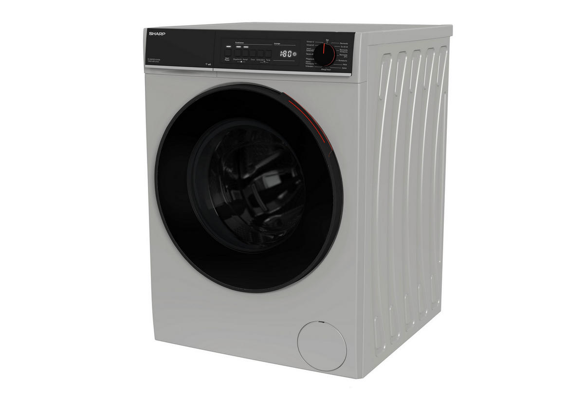WASCHMASCHINE ES-WNFB214CADA-DE  - Silberfarben, Basics, Glas/Kunststoff (59.7/84.5/63.2cm) - Sharp