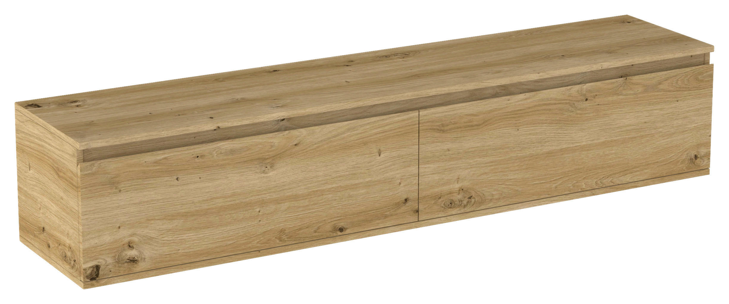 NÍZKÁ KOMODA, barvy dubu, 180/30/33 cm - barvy dubu, Design, kompozitní dřevo (180/30/33cm) - Boxxx