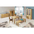 SIDEBOARD Wildeiche furniert, massiv geölt - Eichefarben/Alufarben, LIFESTYLE, Holz/Holzwerkstoff (159/80/40cm) - Hom`in SIDEBOARD Wildeiche furniert, massiv geölt - Eichefarben/Alufarben, LIFESTYLE, Holz/Holzwerkstoff (159/80/40cm) - Hom`in