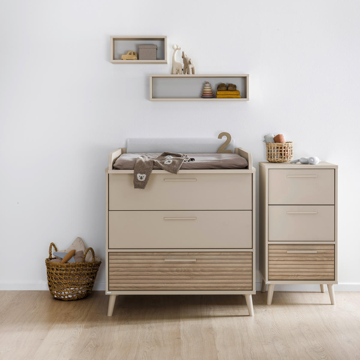KOMMODE Eefje  in 48,4/93,2/41,1 cm  - Eichefarben/Beige, Basics, Holzwerkstoff (48,4/93,2/41,1cm) - Paidi