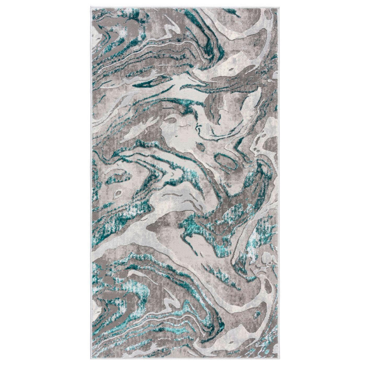 COVOR ȚESUT  - verde smarald/bej, Basics, textil (80/150cm)