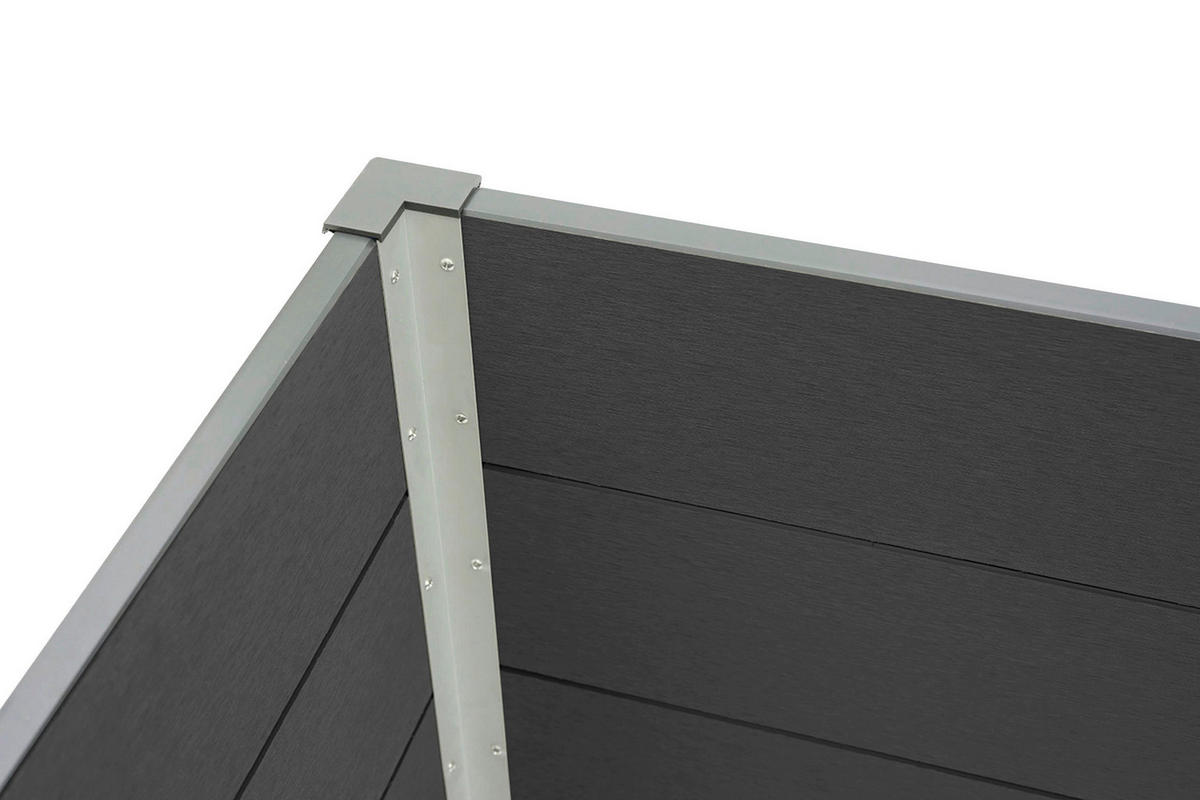 VYVÝŠENÝ ZÁHON   - antracitová, Konvenční, kov (160/70/75cm) - Prestige Home