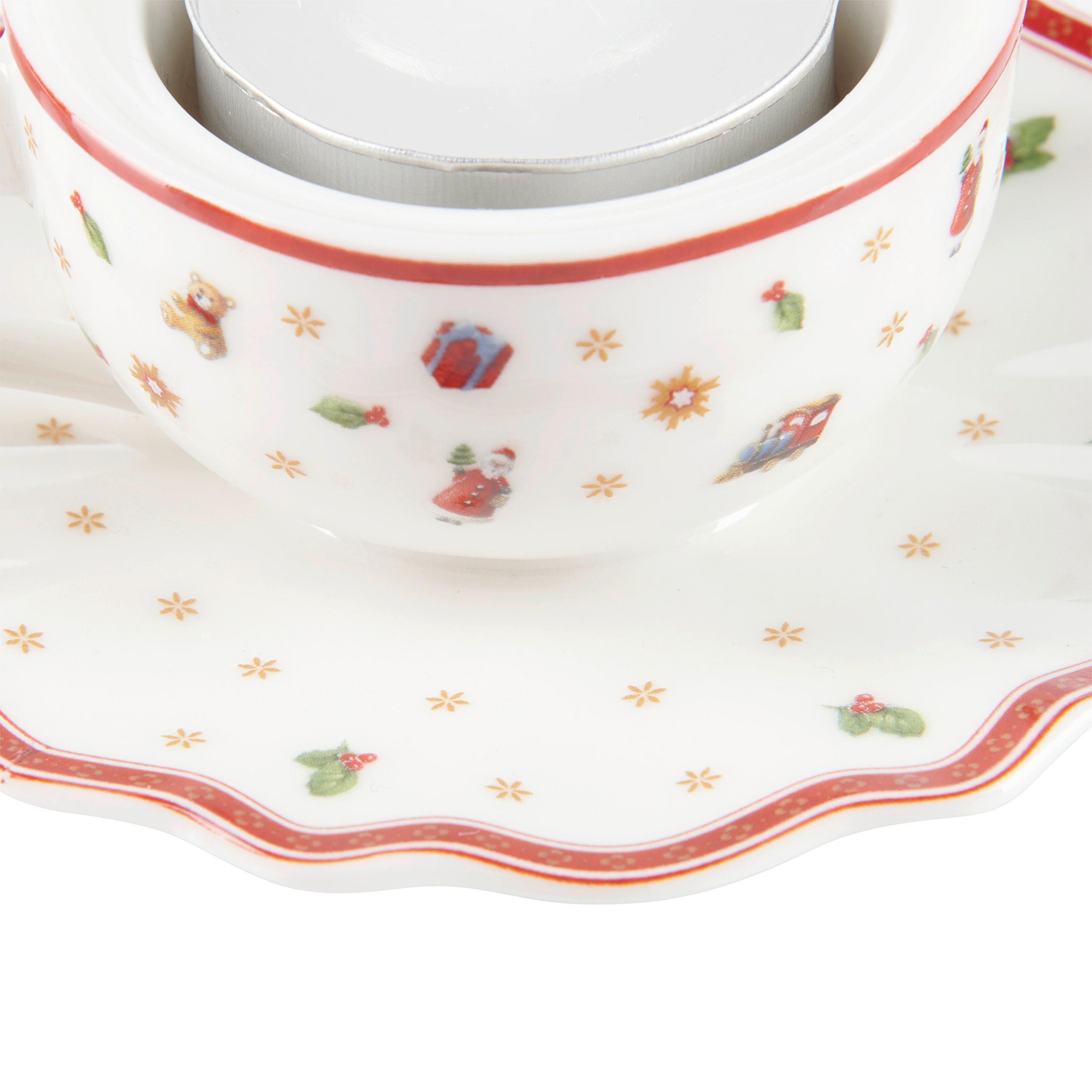 TEAMÉCSESTARTÓ - piros/fehér, Design, kerámia (9,8/9,8/4cm) - Villeroy & Boch
