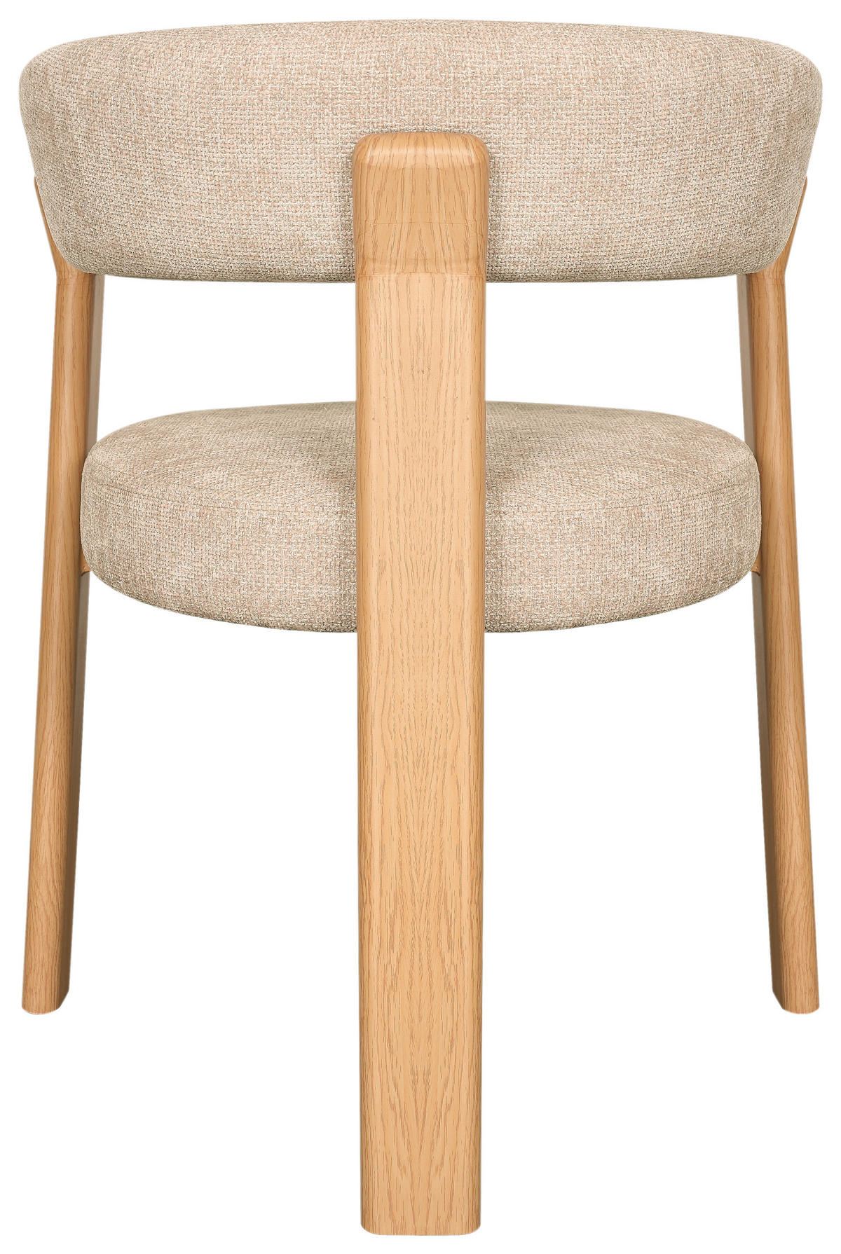 ARMLEHNSTUHL   Webstoff  Eichefarben, Beige  - Eichefarben/Beige, MODERN, Textil/Metall (62/74/56,5cm) - Livetastic