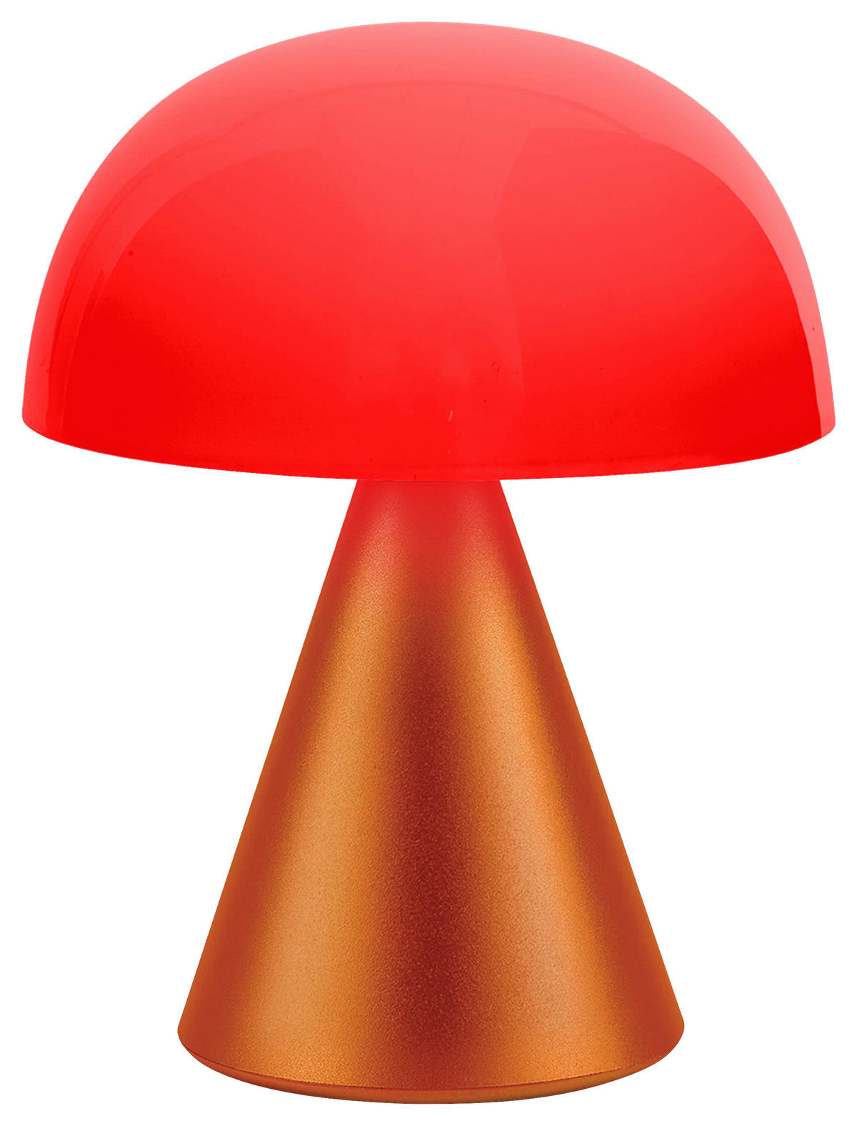 AKKU-TISCHLEUCHTE 14/17/14 cm   - Orange, Design, Kunststoff/Metall (14/17/14cm)