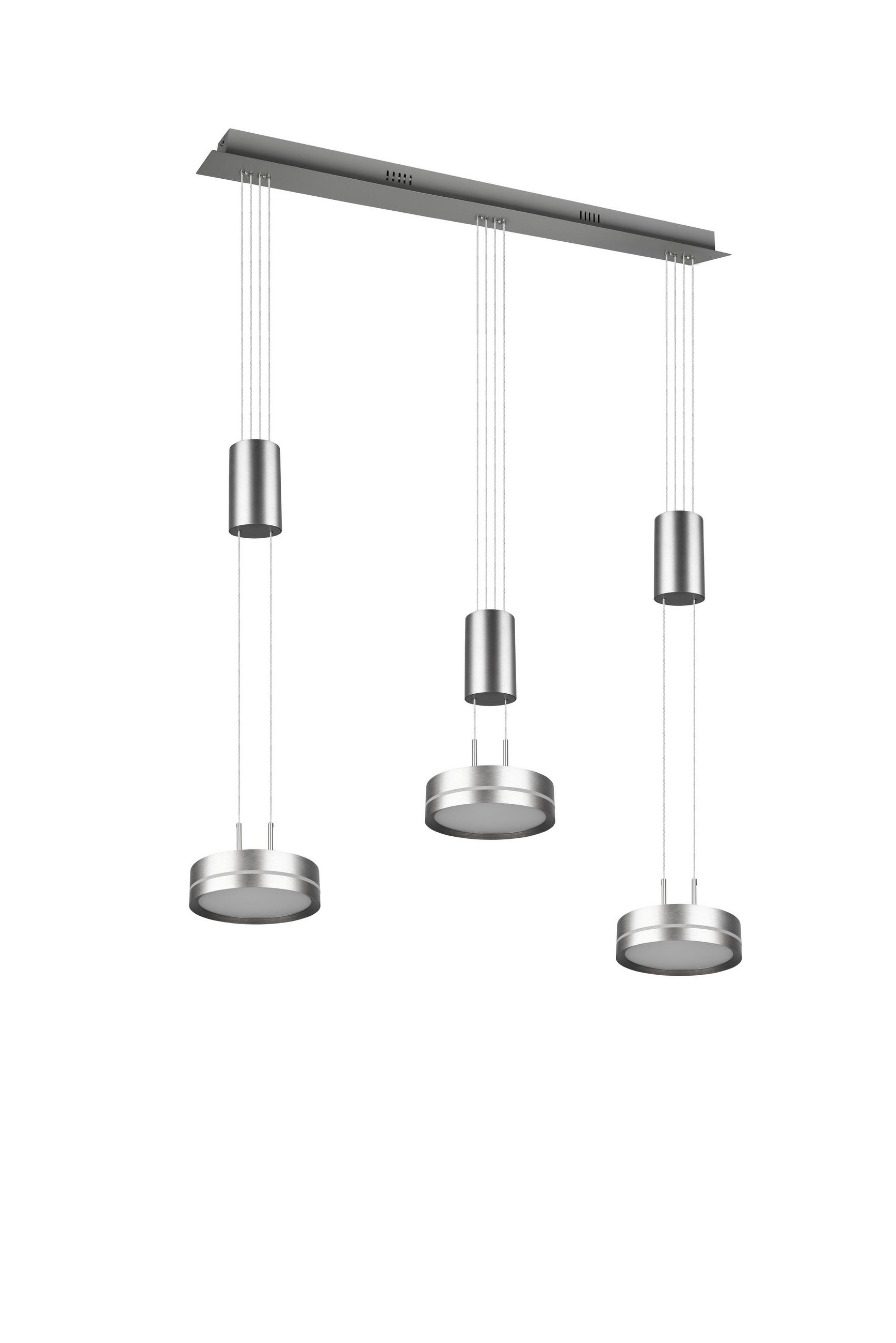 LED-HÄNGELEUCHTE 326510307 85/150/14 cm   - Nickelfarben, Basics, Metall (85/150/14cm) - Trio Leuchten