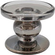 KERZENHALTER - Grau, Basics, Glas (9/7cm) - Ambia Home