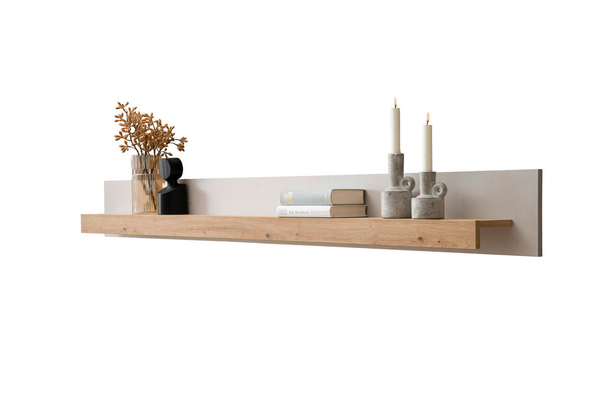 WANDBOARD in 189/20/15 cm Eiche Artisan  - Eiche Artisan, Design, Holzwerkstoff (189/20/15cm) - MID.YOU