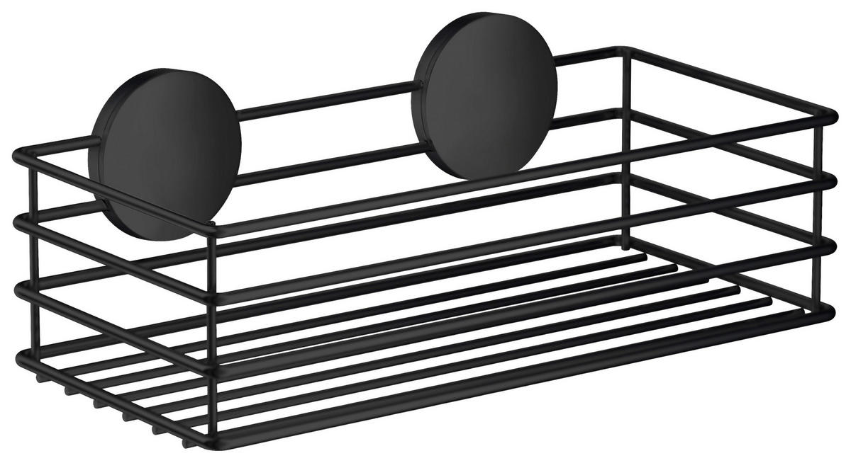 ZUHANYKOSÁR 25/5/12 cm  - fekete, Basics, fém (25/5/12cm)
