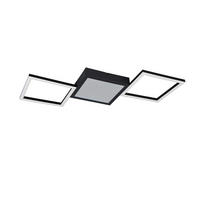 PLAFONIERĂ CU LED - alb/negru, Basics, plastic/metal (66/66/15cm)