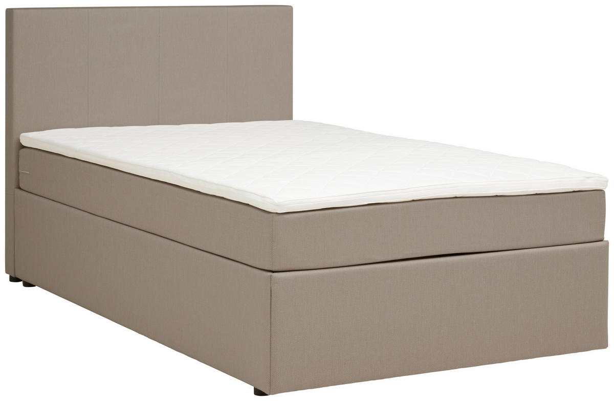 BOX-ÁGY 140/200 cm  homok  - fekete/homok, Konventionell, műanyag/textil (140/200cm) - P & B
